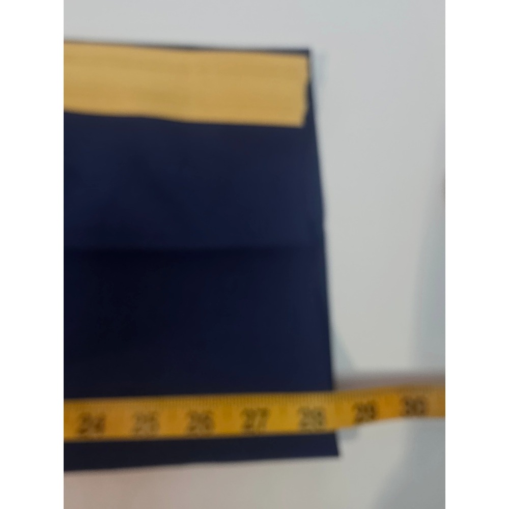 Spartacus Navy Blue Yellow Side Stripe Military Band Dress Trousers 35x28/31 - Picture 10 of 12